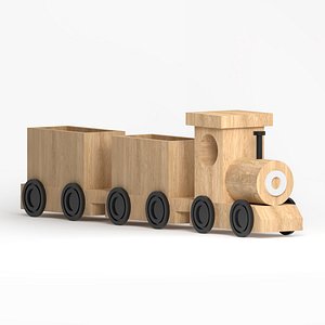 Toy train wood