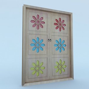 3D model traditional moroccan door