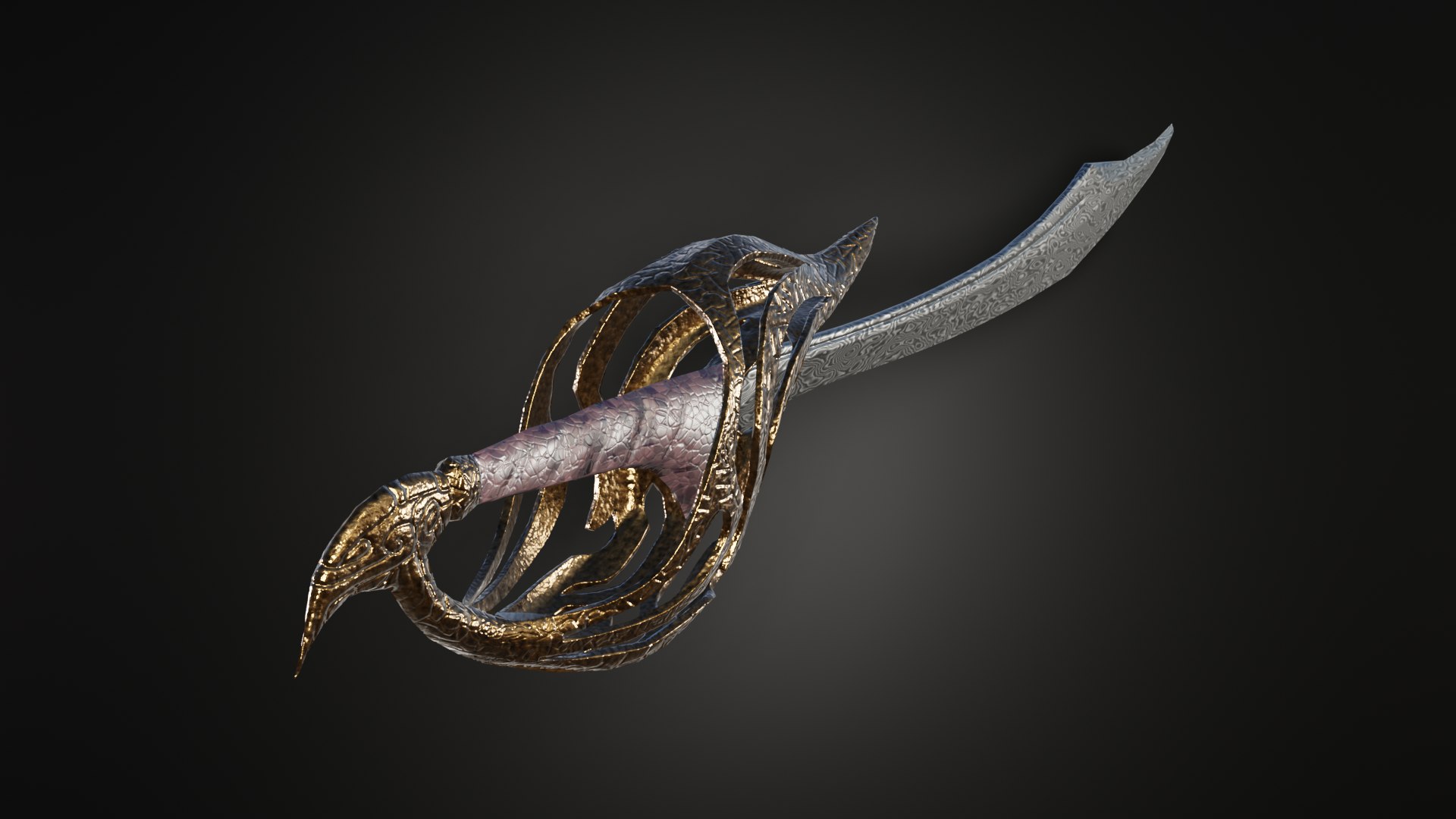 Free 3D Falchion Sword - TurboSquid 2005239