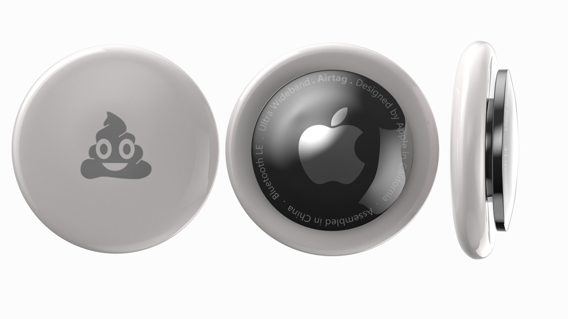 3D Model Apple AirTag Emoji Turd TurboSquid 2254168