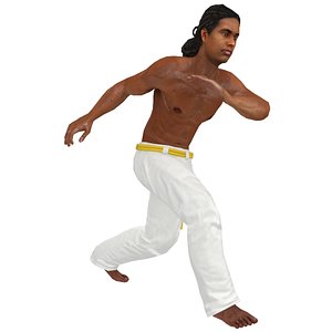 3D model rigged capoeira