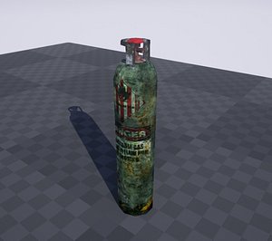 old gas canister 3d model