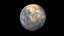 Realistic planet Mercury 3D model