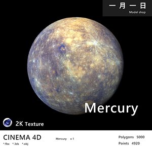 Realistic planet Mercury