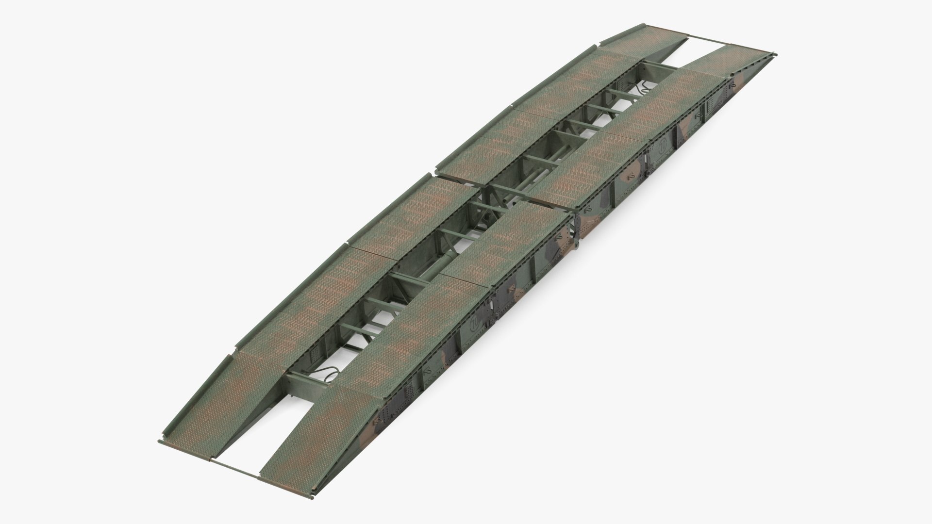 Pontoon Bridge M60A1 AVLB Deployed 3D model preview
