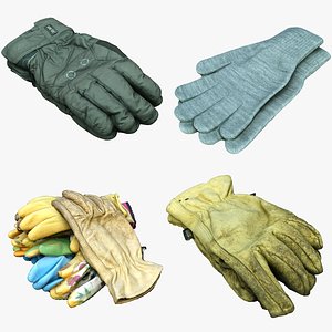 3D model Clothes Collection 76 Gloves