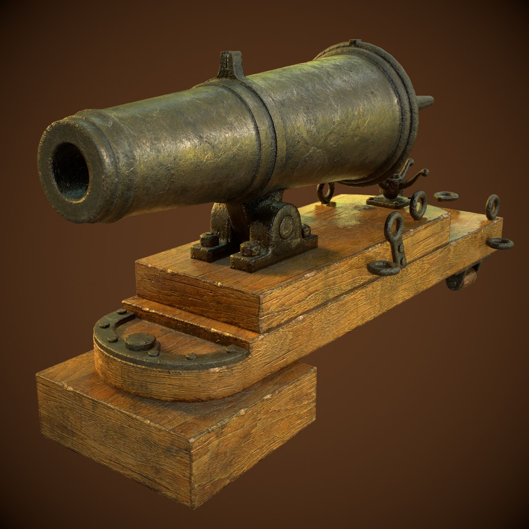 cannon-carronade-24-pound-pbr-3d-turbosquid-1982897