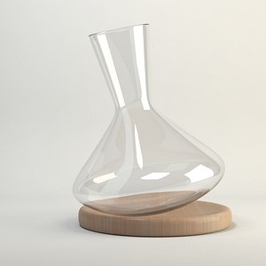 3d nude balance wine decanter model
