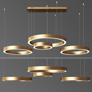 circle ring chandelier 3D