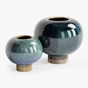 3D arteriors tuttle vases set model