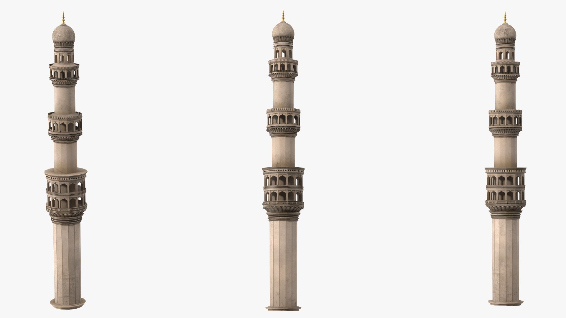 3D Minarets Collection model https://p.turbosquid.com/ts-thumb/dX/VoF3P0/VO/minarets_collection_022/jpg/1710349358/1920x1080/fit_q87/1b8f164a653653fdd71504727a21fb979583efa8/minarets_collection_022.jpg