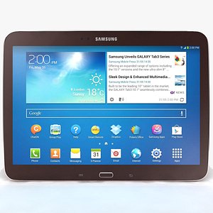 3d samsung galaxy tab 3 model
