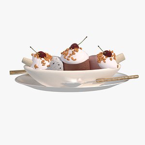 Banana Split Sundae