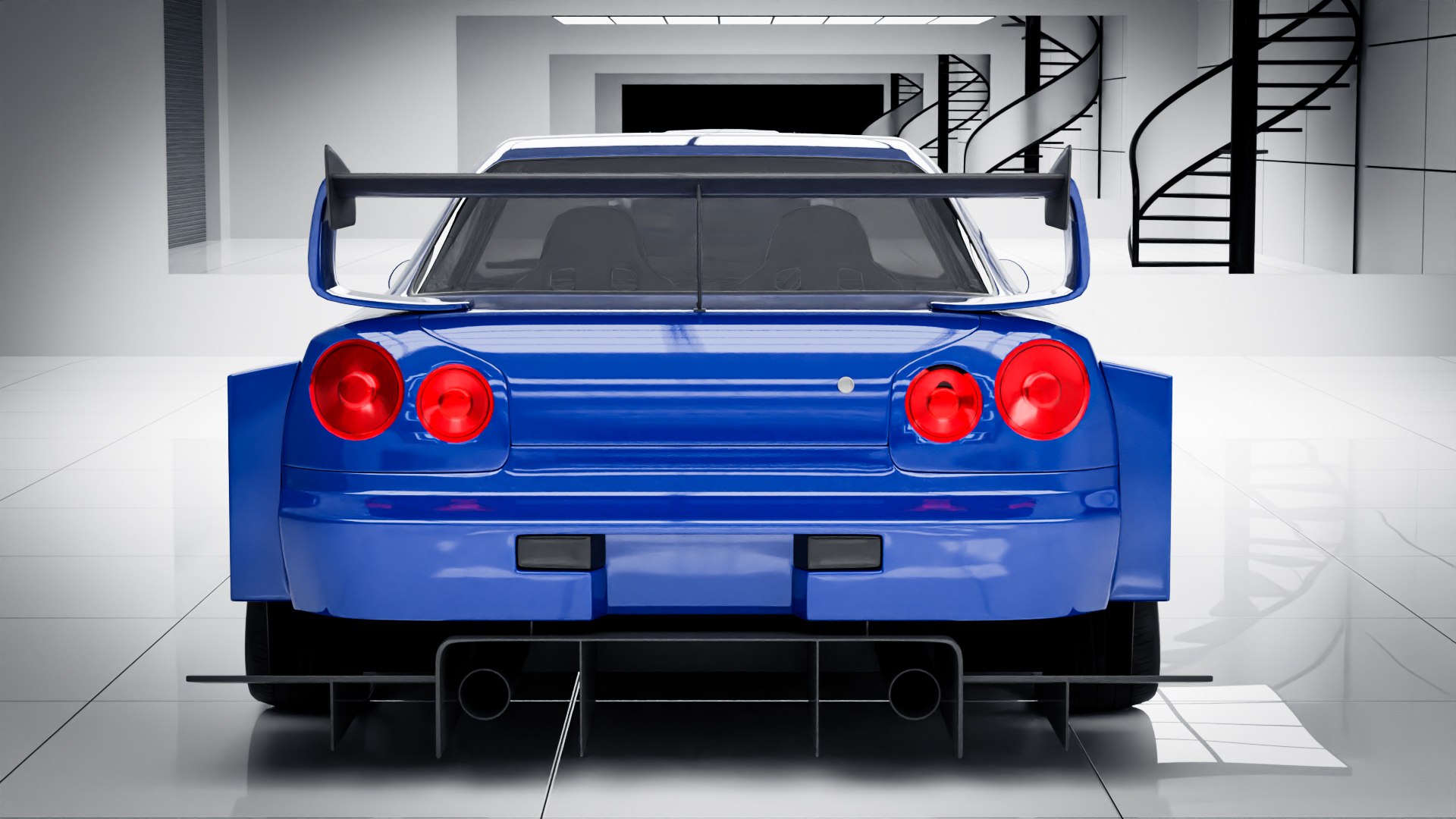 Nissan Skyline GT-R R34 LBWK 3D - TurboSquid 2053507