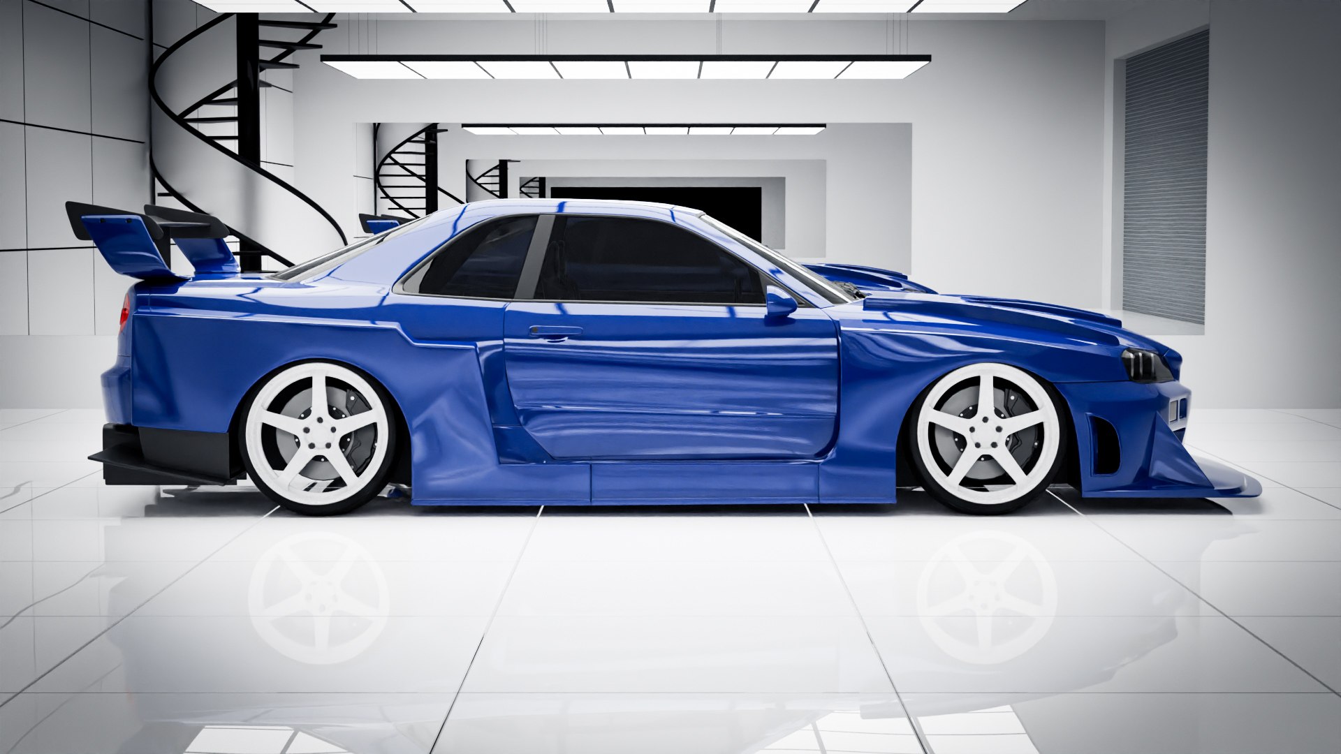 Nissan Skyline GT-R R34 LBWK 3D - TurboSquid 2053507