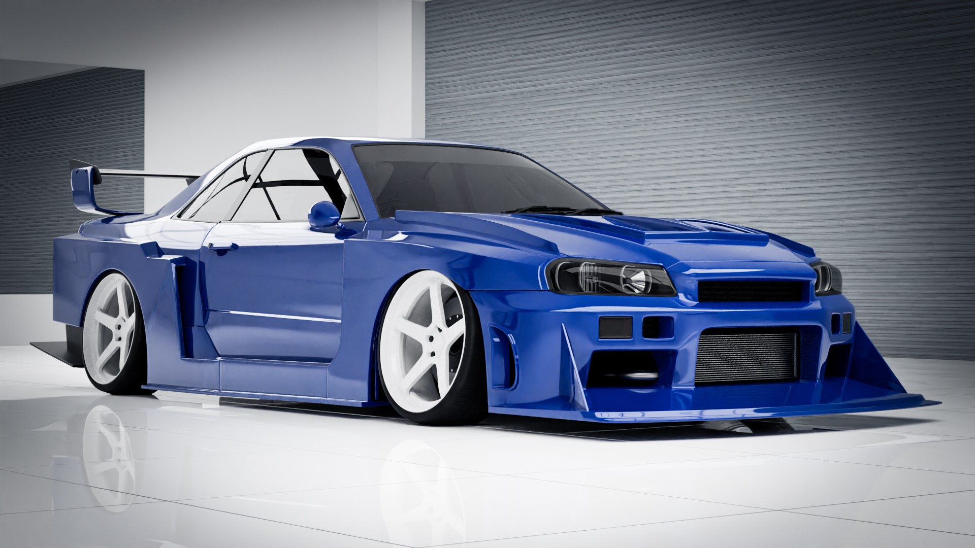 Nissan Skyline GT-R R34 LBWK 3D - TurboSquid 2053507