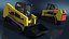 Skid Steer or Compact Track Loader with Operator 3D model