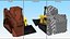 Skid Steer or Compact Track Loader with Operator 3D model