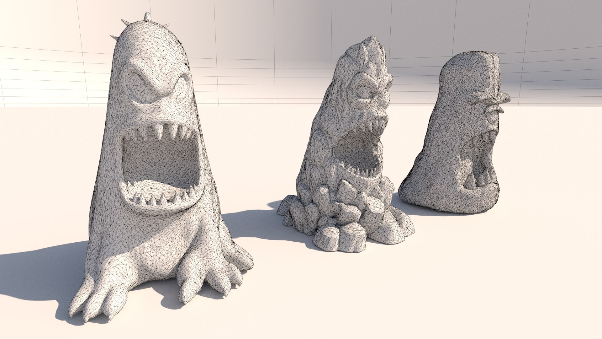 3D stone totems shaped like monsters https://p.turbosquid.com/ts-thumb/dX/l6tiVn/Z0/20000/jpg/1759015770/1920x1080/fit_q87/869d5fed157db4082b411b65cf4be6643397bc87/20000.jpg