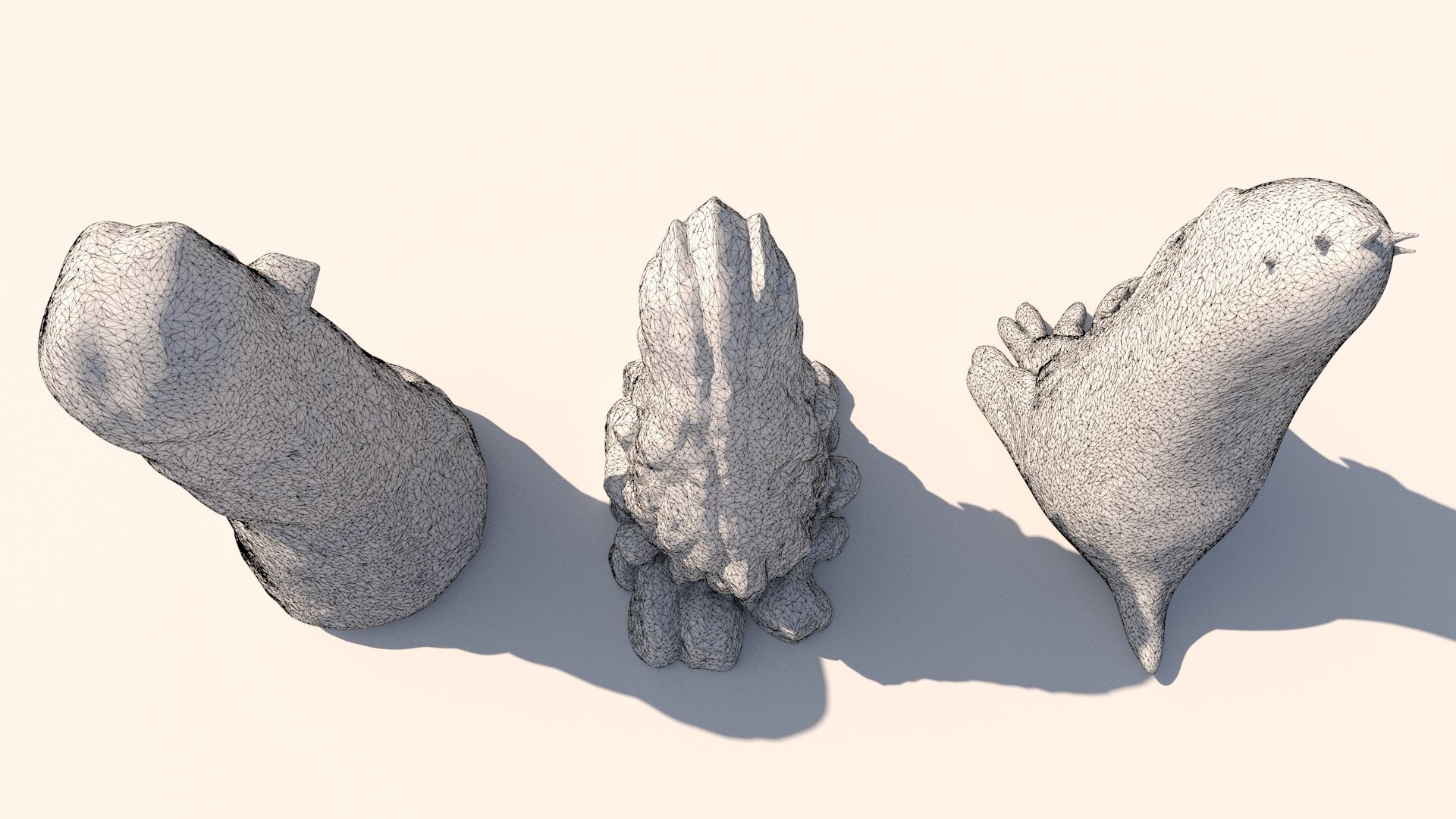 3D stone totems shaped like monsters https://p.turbosquid.com/ts-thumb/dX/l6tiVn/oT/20006/jpg/1759015772/1920x1080/fit_q87/99cf1184f748e0a8fdb89b1d830777b8fa6f475f/20006.jpg