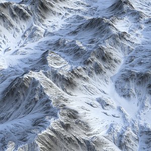 3D Snow land 08