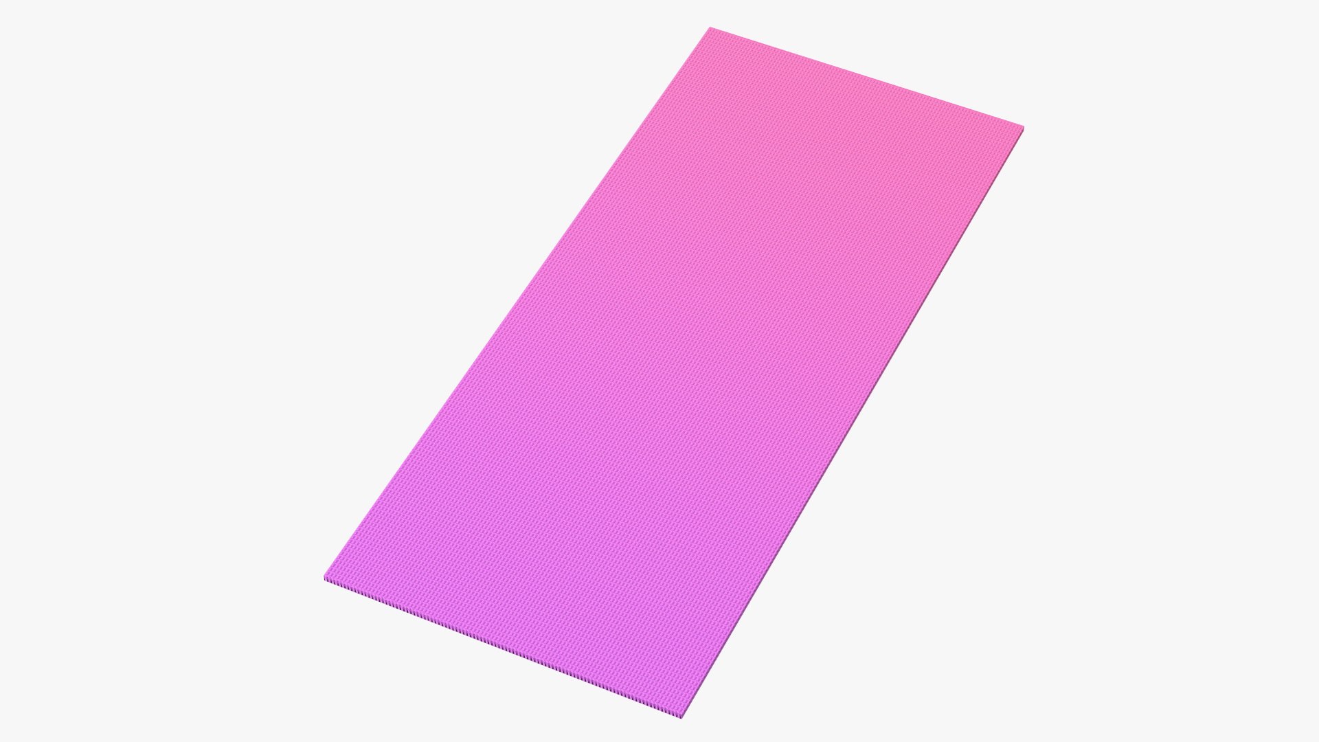 Pink and Purple Gradient Yoga Mat 3D model preview