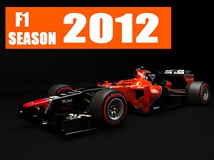 3d model marussia mr01 2012