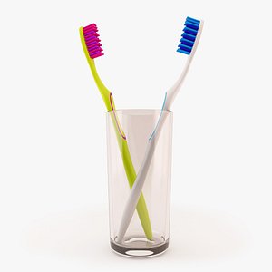 toothbrush brushes 3d model