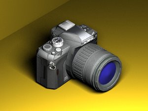 slr camera 3d model