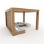 Poolside Cabana 12 3D model
