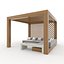 Poolside Cabana 12 3D model