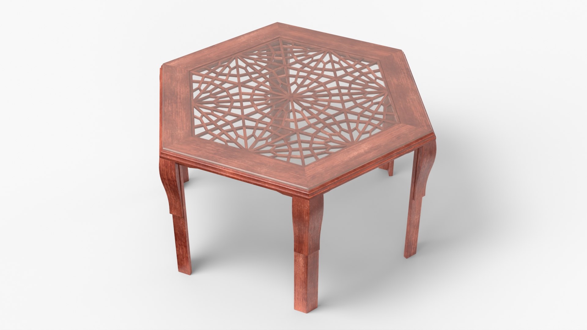 Oriental Dining Table with Carved Top Mahogany 3D model for vehicle visualization, games, animation, transport scenes, and automotive rendering