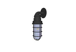 3d vapor tight exterior light model