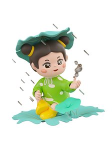 Spring Solar Term Little Girl