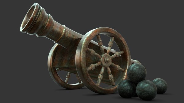 アンティーク大砲3Dモデル - TurboSquid 2184996