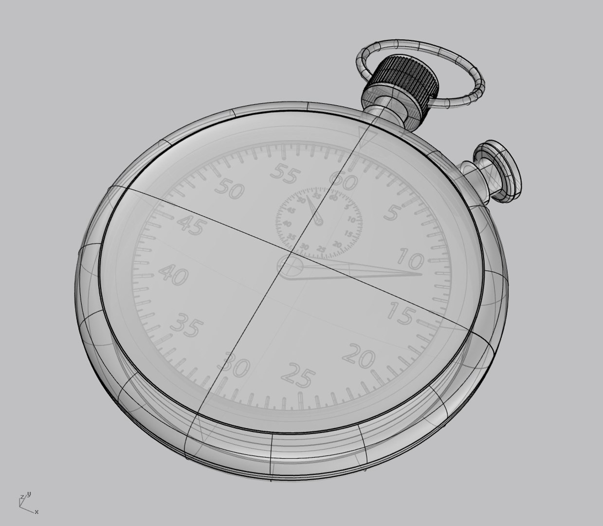 stopwatch stop watch 3d model