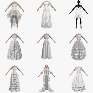 dresses wedding 3d 3ds