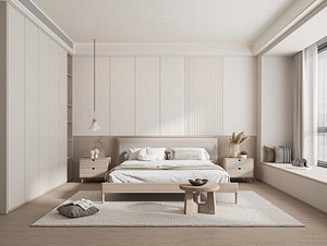 3D Modern bedroom model