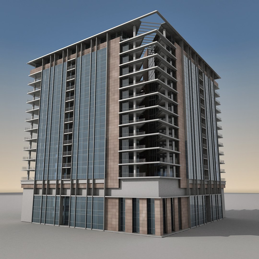 Modern Building 3d Max