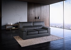 realistic orleans sofa 3d model