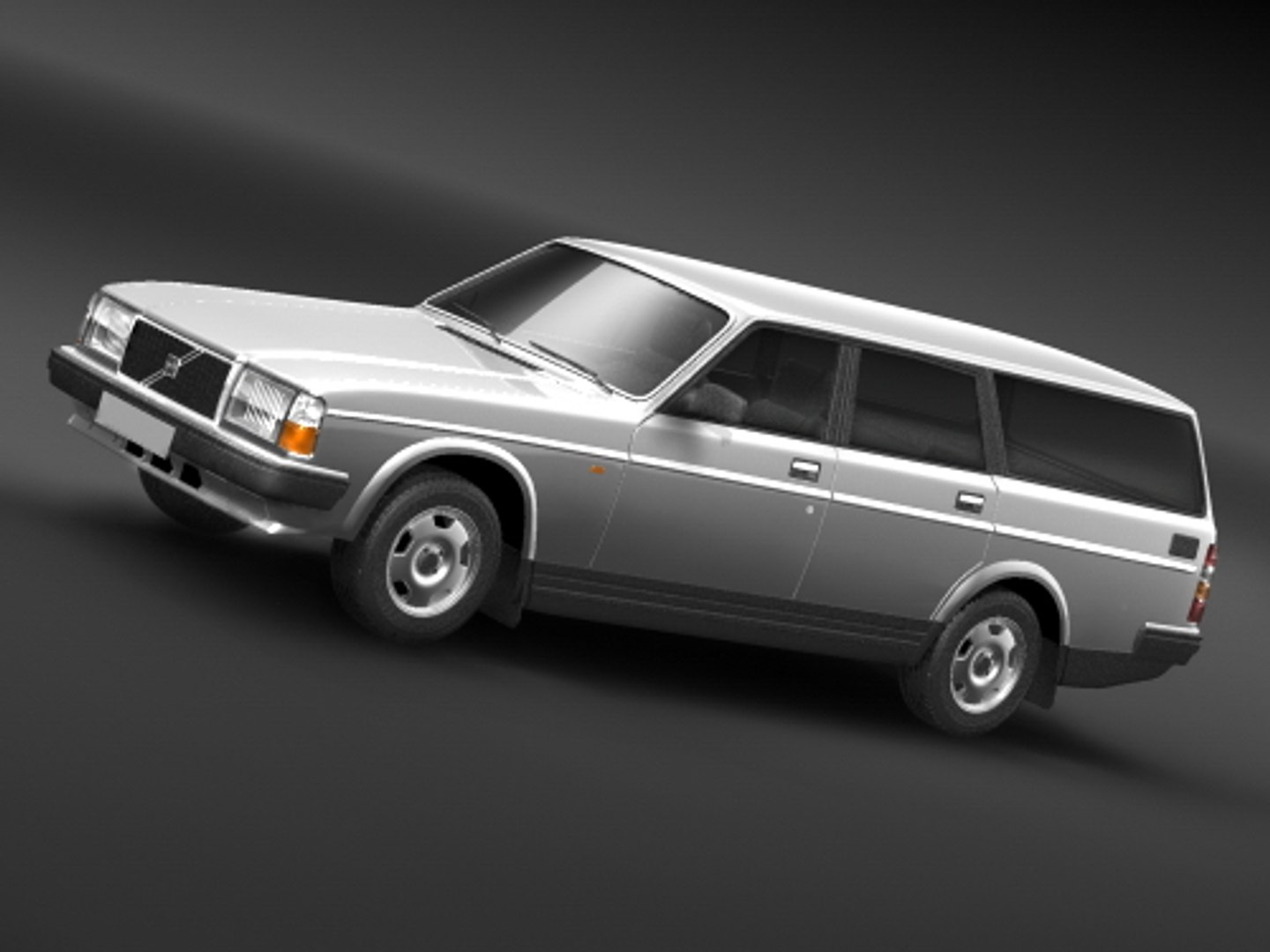 240 Wagon 3d Model