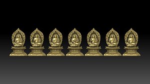 3d printed model of the Medicine Buddha 3D print model 3D model