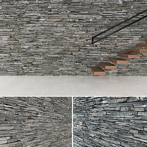 3D Seamless Stone Wall 2