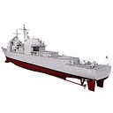 Ticonderoga Class Cruiser Leyte Gulf CG-55 3D Model