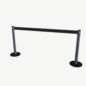 3D Steel Barricade model