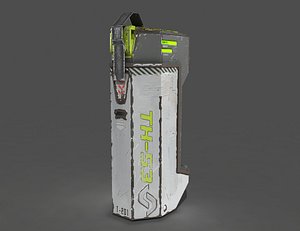 futuristic sci-fi grenade 3d model