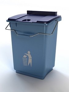 trash recycling bin 3d obj