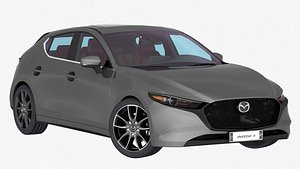 3D mazda 3 2019 interior