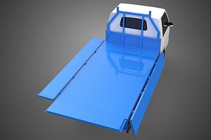 3D FLATBED FLATDECK DROP SIDE LOAD BED BODY GATE DOOR PICKUP TRUCK model