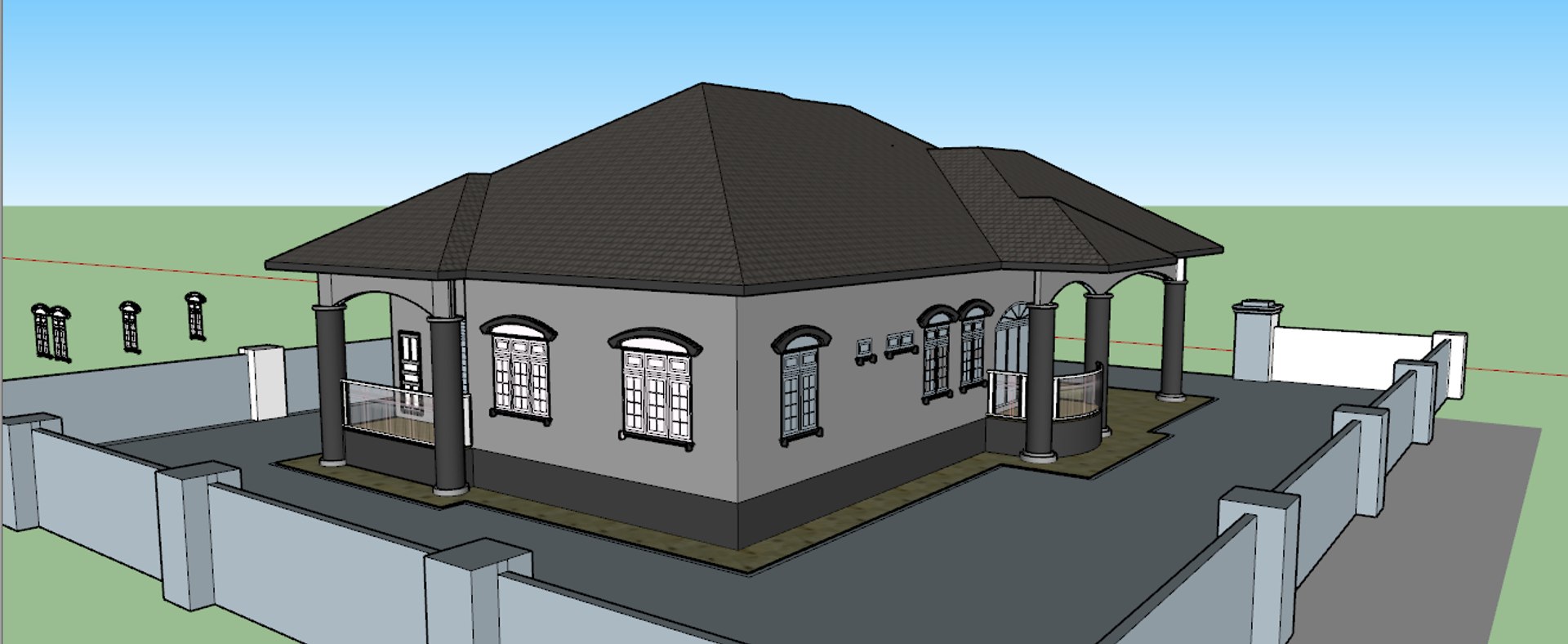 Detached Single Storey 3D Model - TurboSquid 1365704
